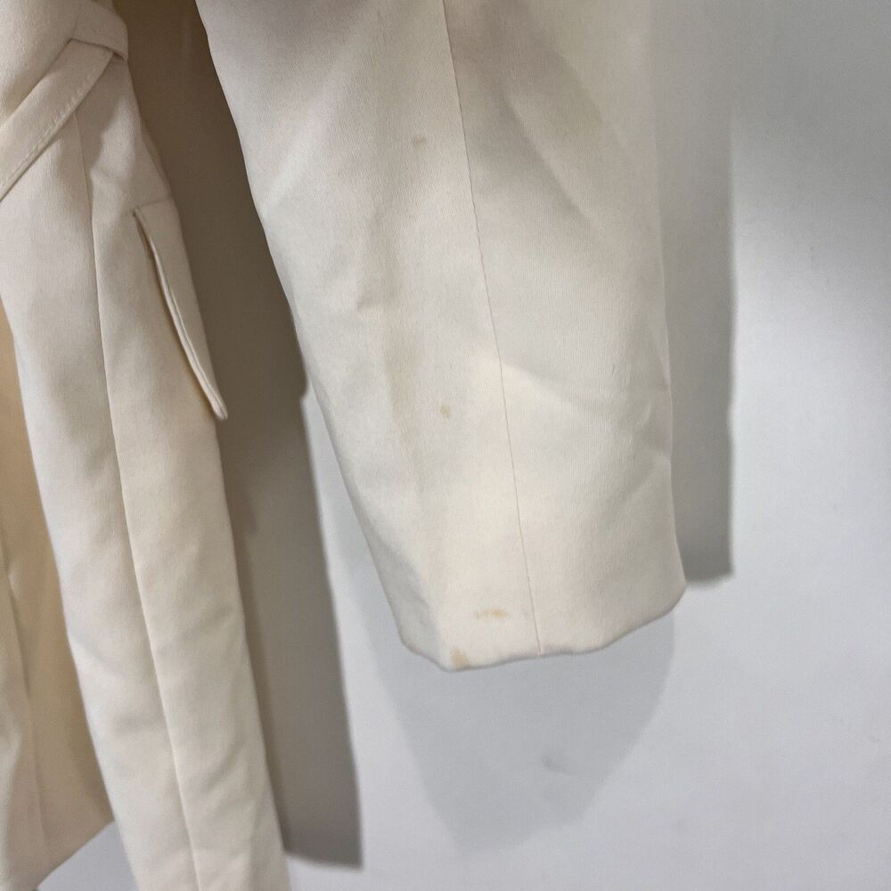 Vintage Sandro Blazer Jacket‎ Women’s 38 Lace Up White Chic - Picture 6 of 13